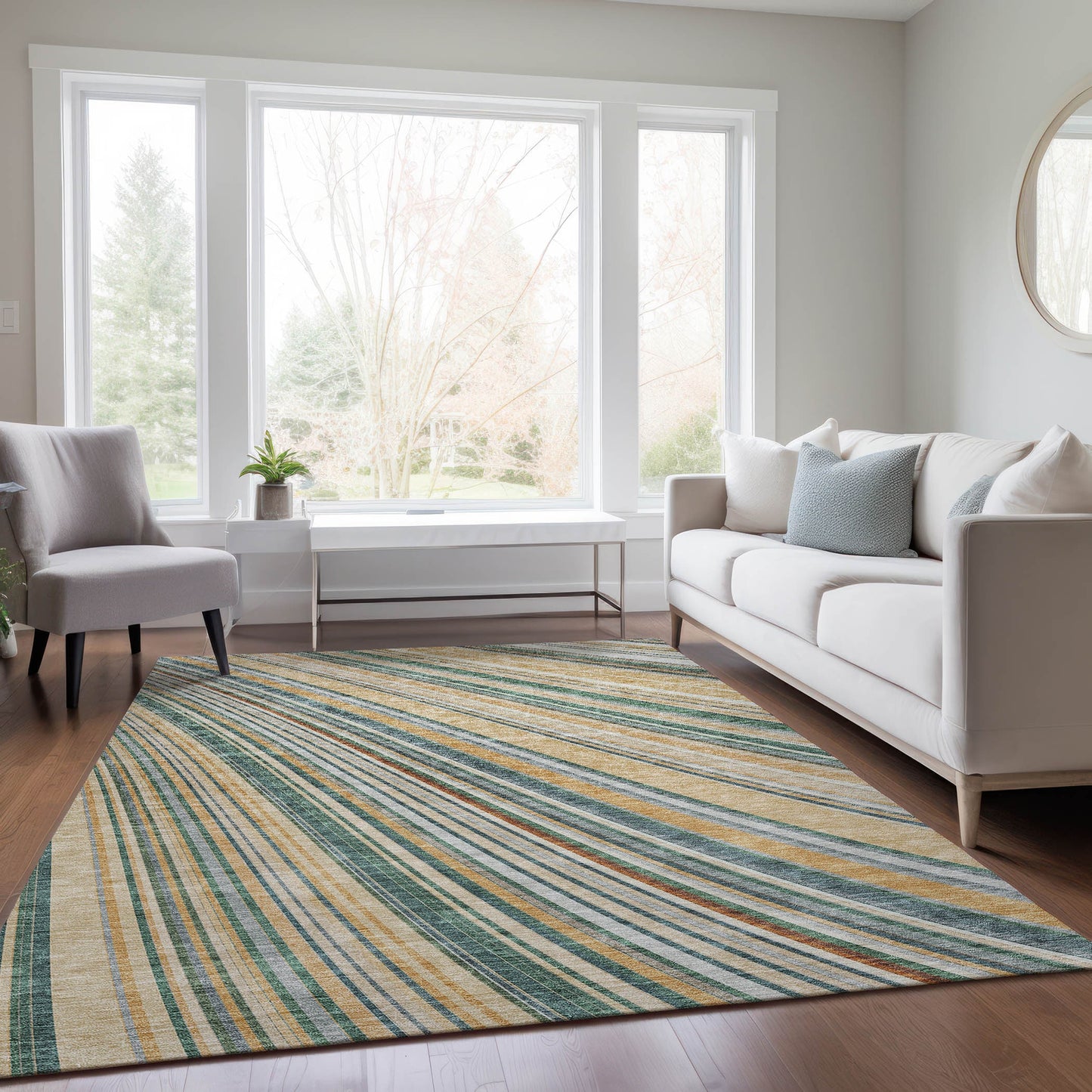 Addison Rugs Chantille ACN981BG 9 x 12 (ft) Loomed Beige Rectangular Indoor/Outdoor Machine washable Pet Friendly Area rug