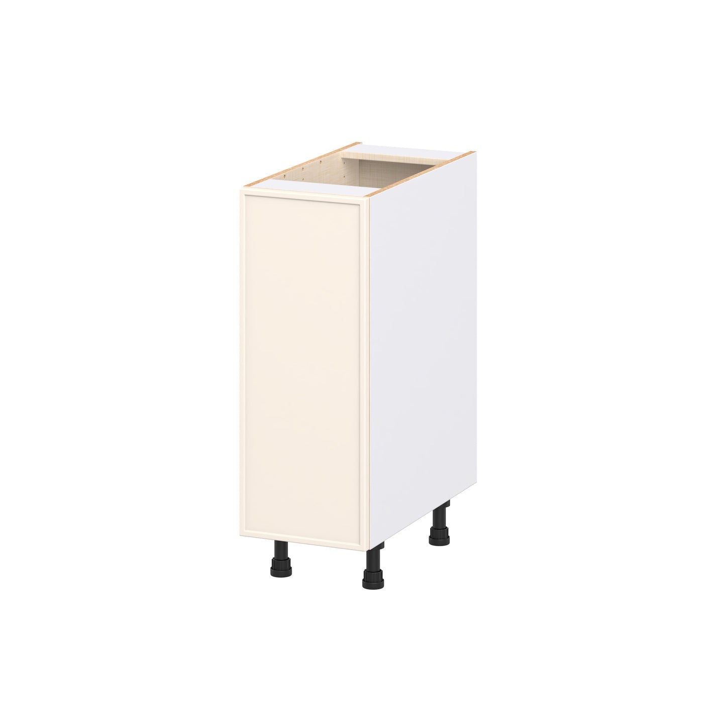 Hugo&Borg Chapel Hill 12-in W x 34.5-in H x 24.66-in D Washed Linen Pull-out cabinet Base Fully assembled Cabinet (Flat Panel Shaker)