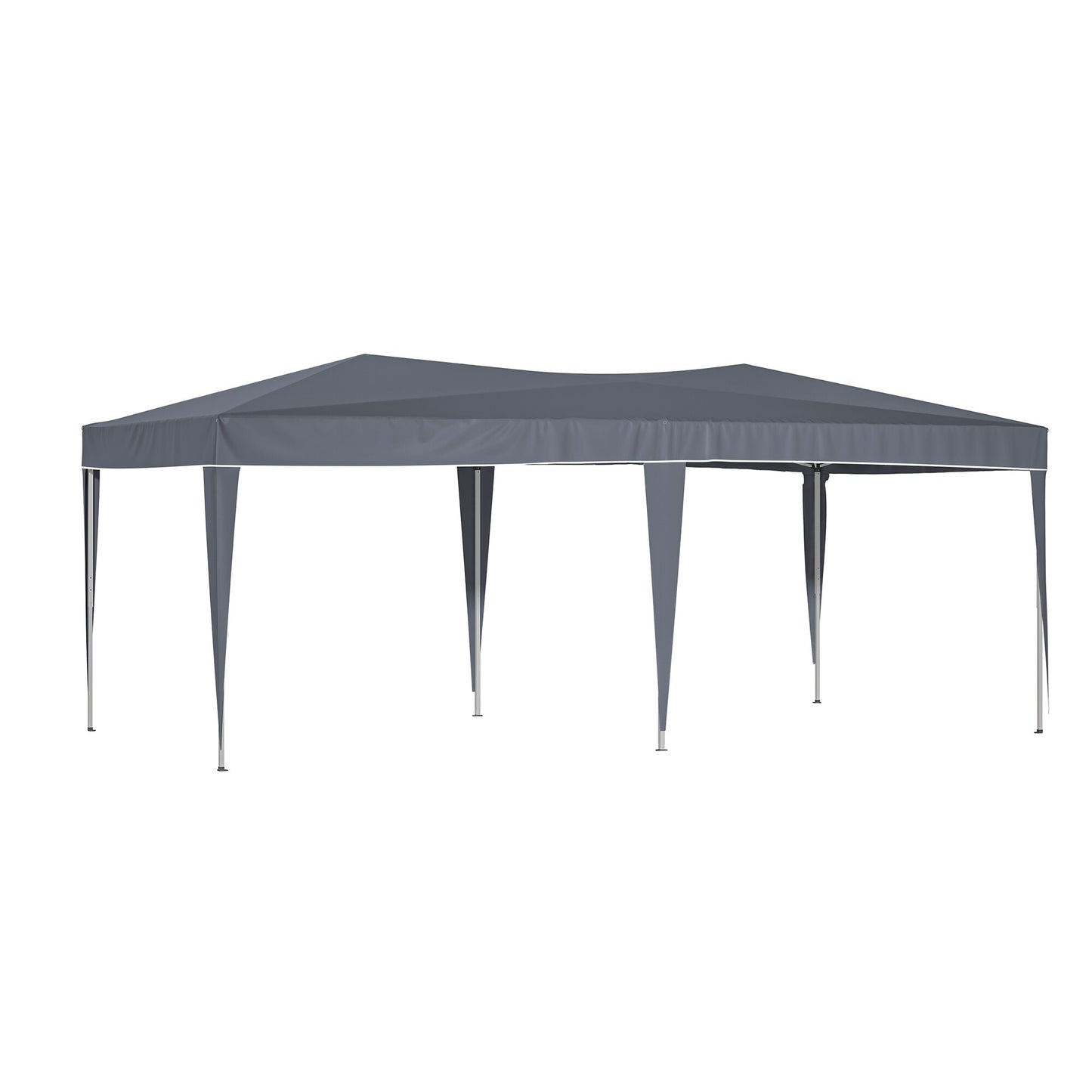 SINOFURN 20-ft x 10-ft Rectangle Gray Pop-up canopy