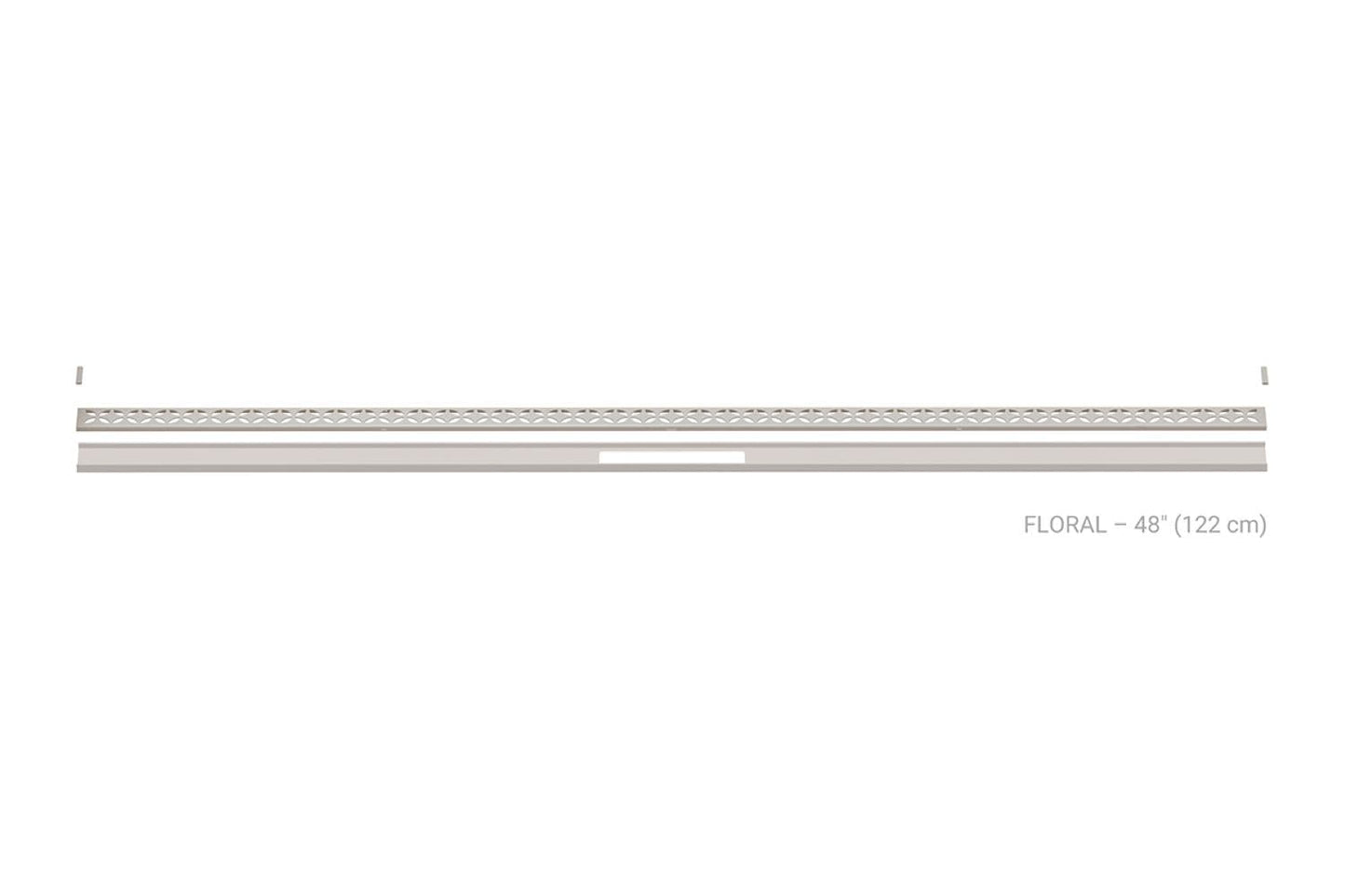 Schluter Systems Kerdi-Line-Vario 48-in Grate Floral Greige