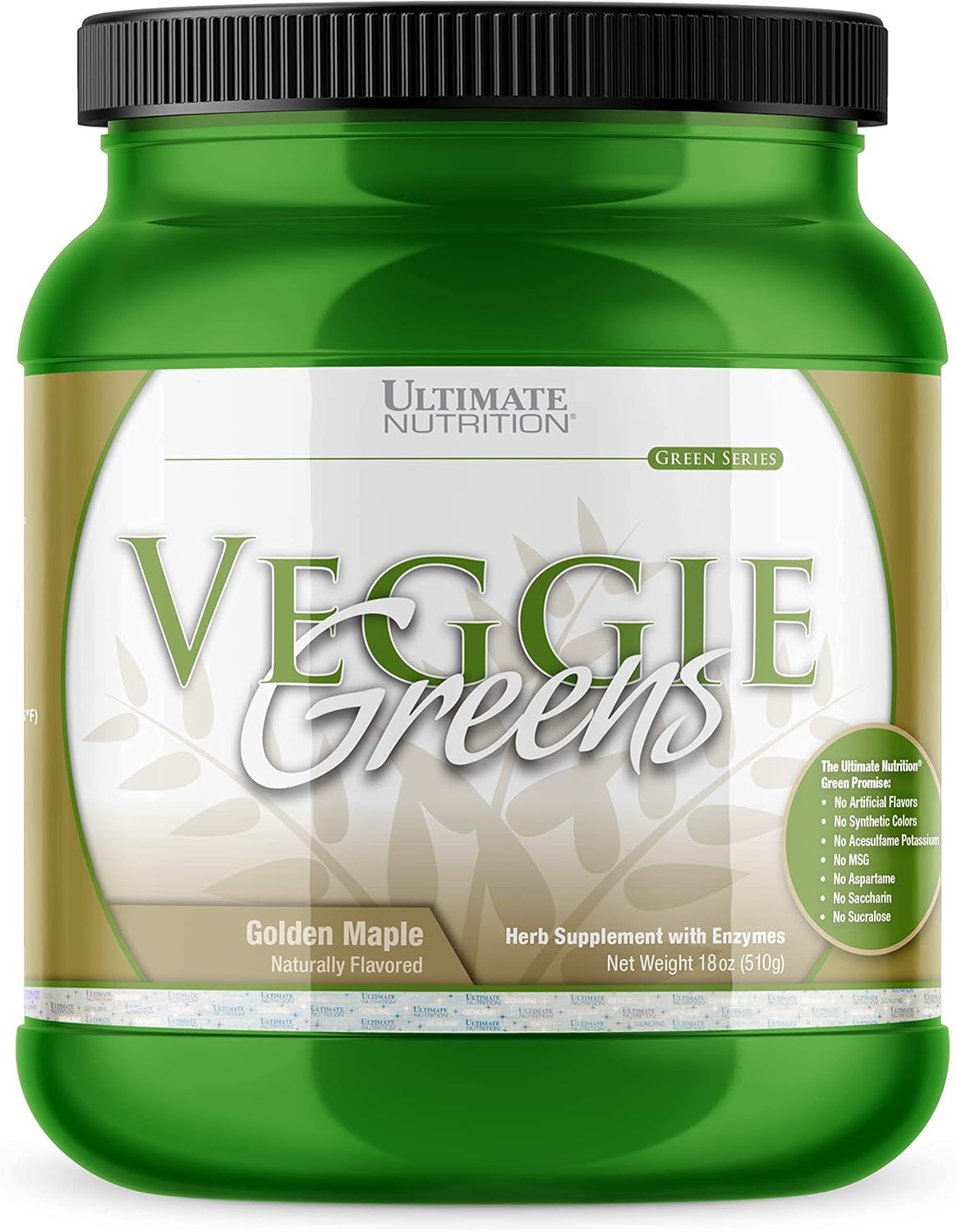 Ultimate Nutrition Veggie Greens Super Food Vegetable Protein Powder with Whole Foods, No Sucralose, Vegan Meal Replacement, Low Carb, Keto,No Gluten, Golden MapleFlavor, 18 Ounces, 64 Servings