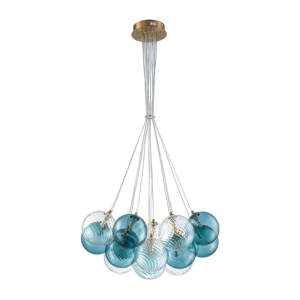 Zicbol 16 -Light Brass Modern/contemporary For Use in Bedrooms, Dining Rooms, Foyers, Kitchens, Living Rooms Chandelier