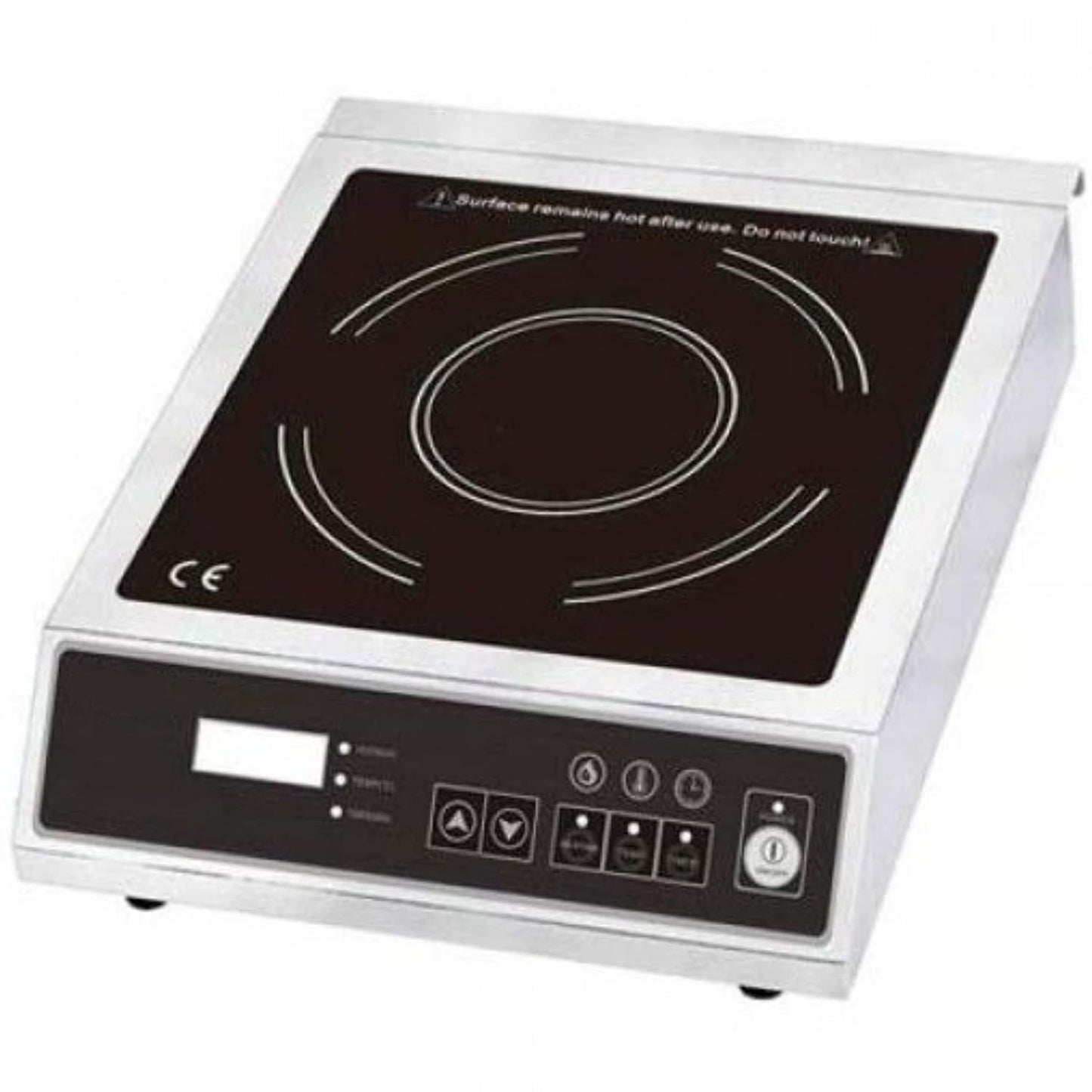 FSE IND-E120V Single-Burner Countertop Induction Cooker with Digital Controls, Ceramic Glass Top, 120v