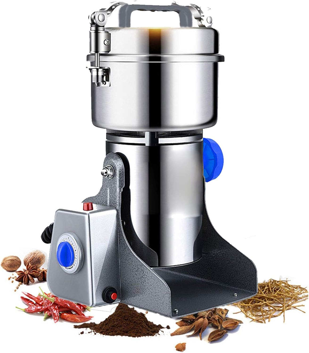 800G 220V High-Speed Swing-Type Household Electric Medicinal Powder Mill Grinder Used for Walnut Rice Mung Bean Lotus Seed Dried Pepper