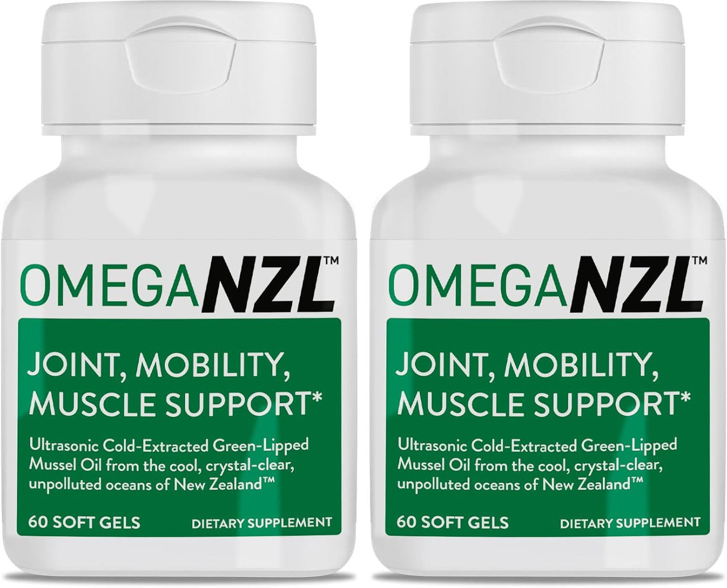 Original Omega-3 Joint Support Supplement, Best Natural Muscle Relief, Green-Lipped Mussel Oil, 120 Softgels, No Fishy Aftertaste