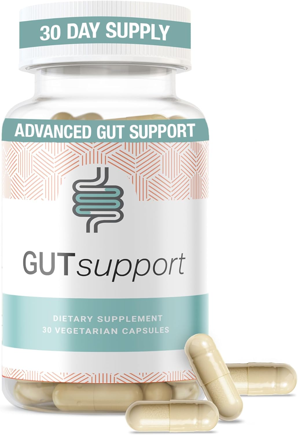 IBDassistโข Gut Support Capsule - Gut Health & Digestion Supplement - Constipation & Occasional Bloating Relief for Women & Men* - Complete with Vitamin D3, A, E, Zinc & More - 30 Capsules
