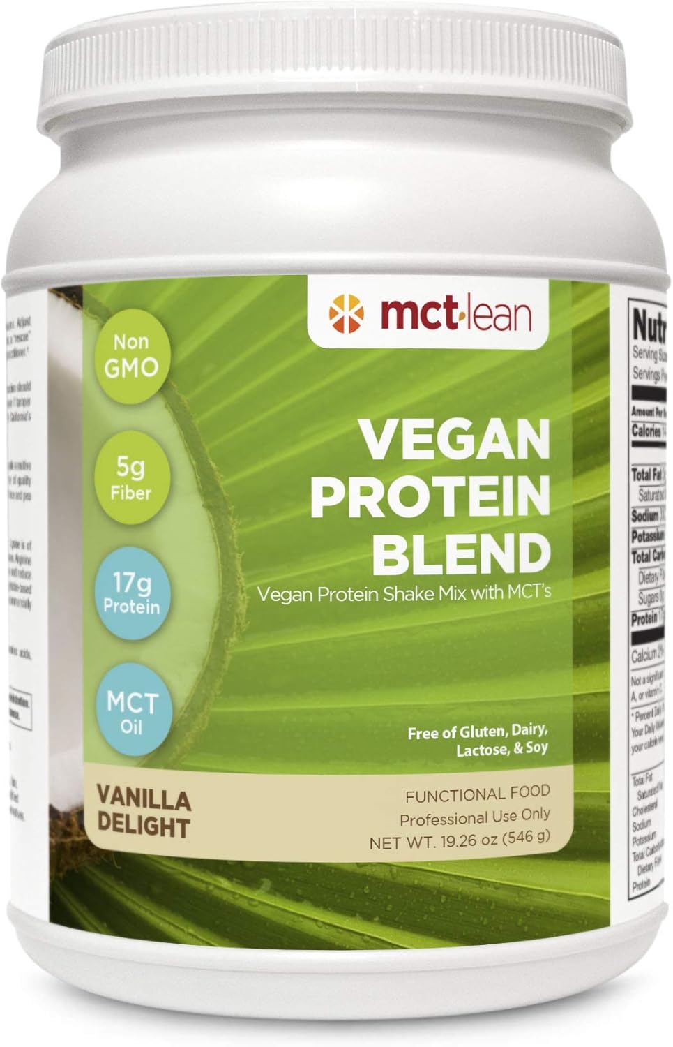 Vegan Protein Powder Blend by Karen Malkin Health | Non-GMO | 17 Grams Protein | 5 Grams Fiber | 14 Servings | Natural Vanilla | 2-Day Shipping