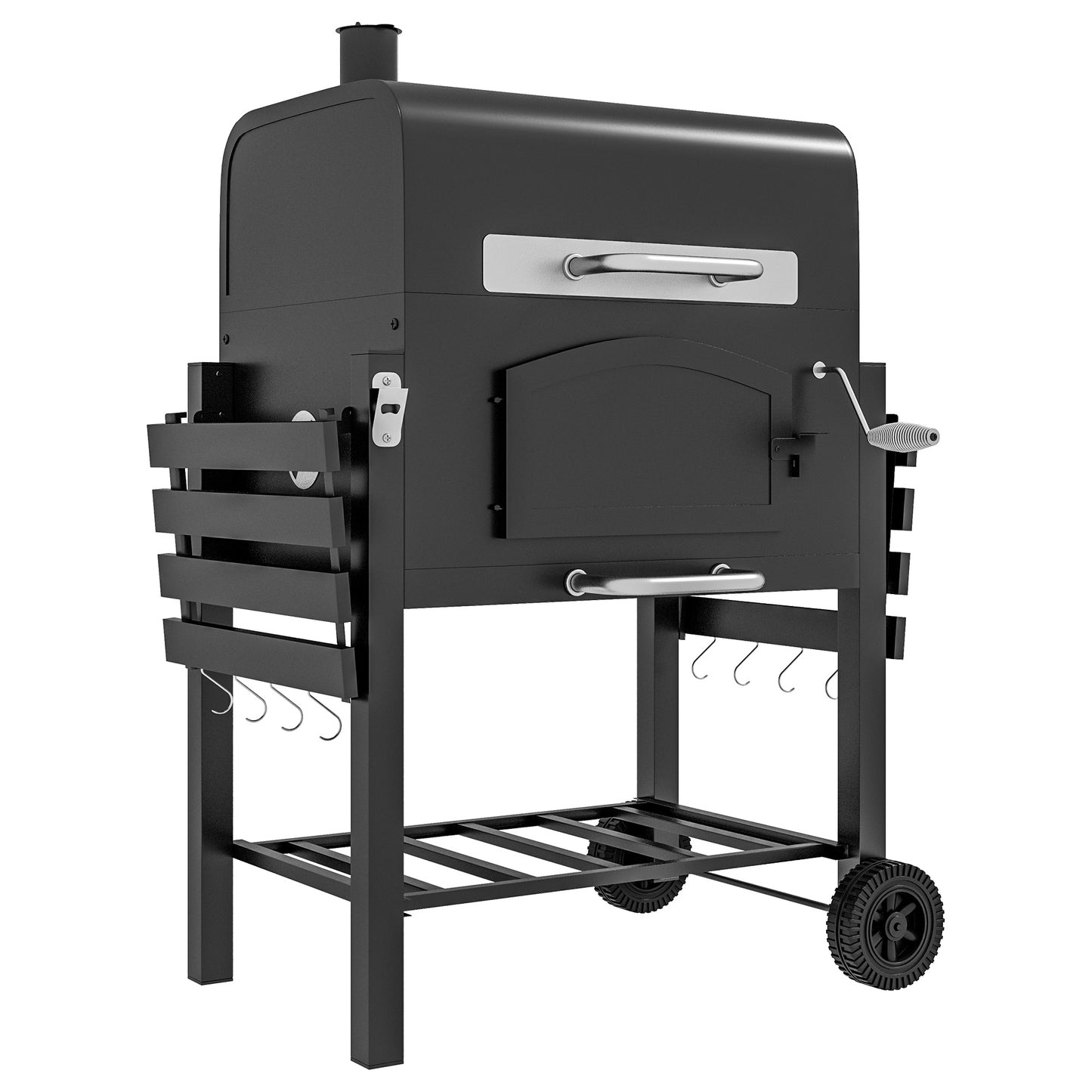 Mondawe 16.5-in W Black Charcoal Grill