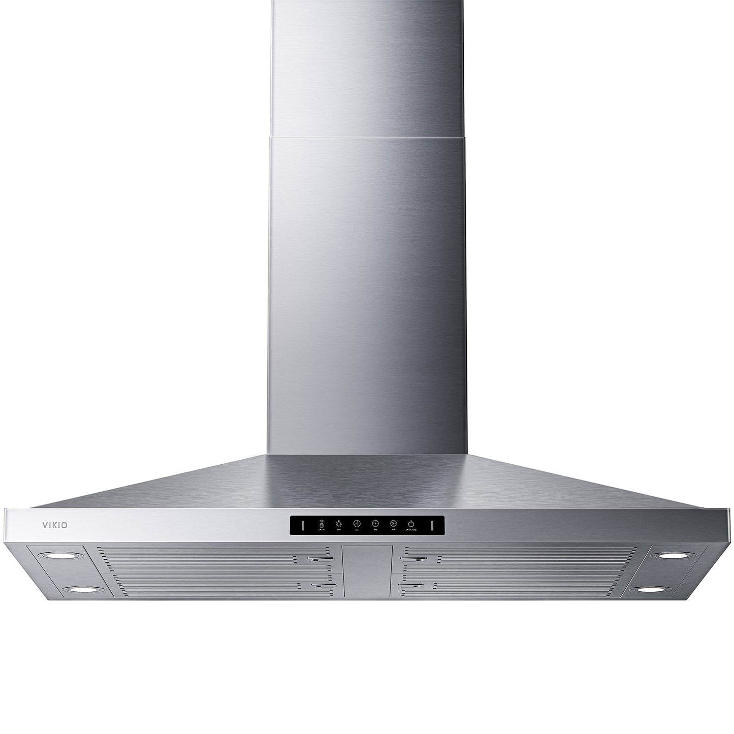 VIKIO 42 inch Convertible 550-CFM Stainless steel Island Range Hood with Charcoal Filter