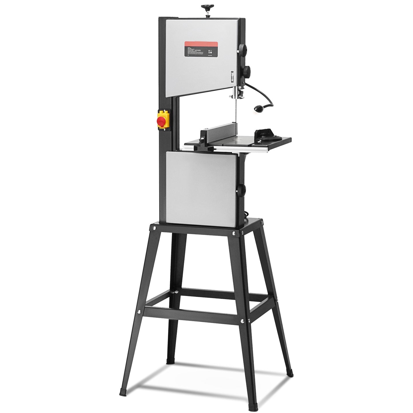 VEVOR Benchtop Band Saw 10-Inch Dual-Speed (560 and 1100 RPM) 370W 1/2HP Motor Includes Metal Stand Work Light Fence and Miter Gauge for Wood Aluminum Plastic Crafting