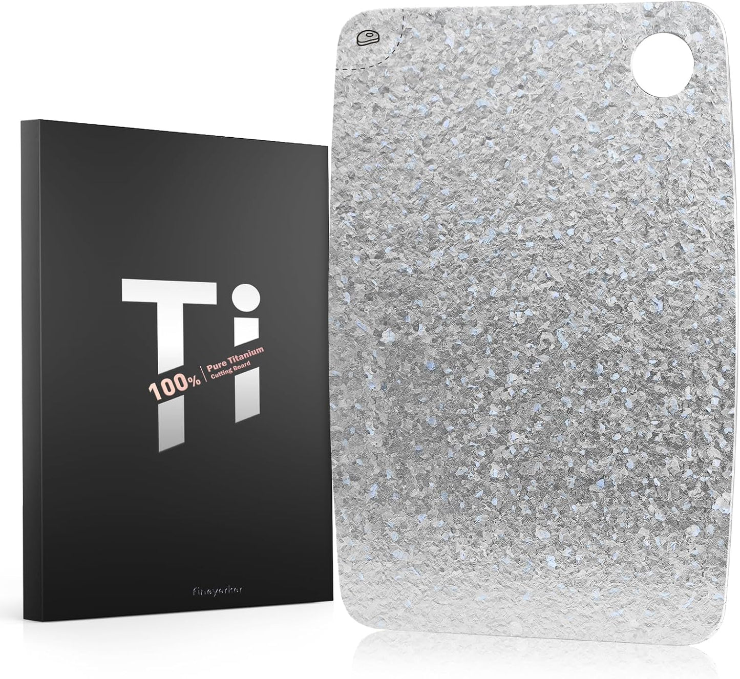 100% Pure Titanium Cutting Board \u2013 EPA-Certified Antibacterial Cutting Boards, Double-Sided Pure Titanium Cutting Board for Kitchen and Outdoor Cooking (12"x8")