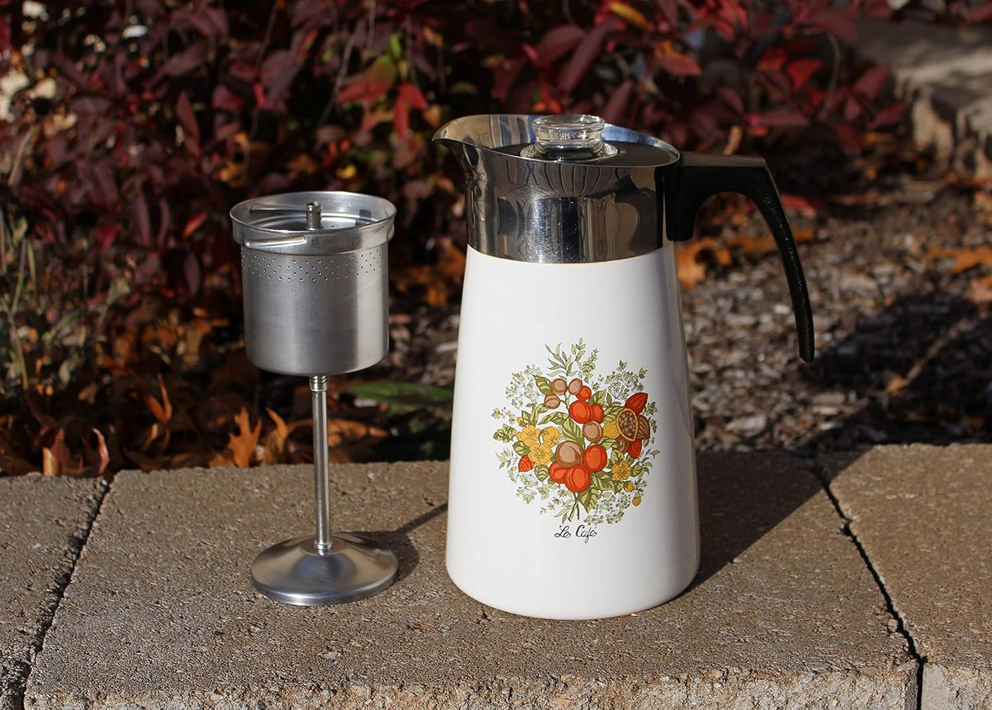 Corning Spice of Life 10 Cup P-149 Stove Top Coffee Pot Percolator