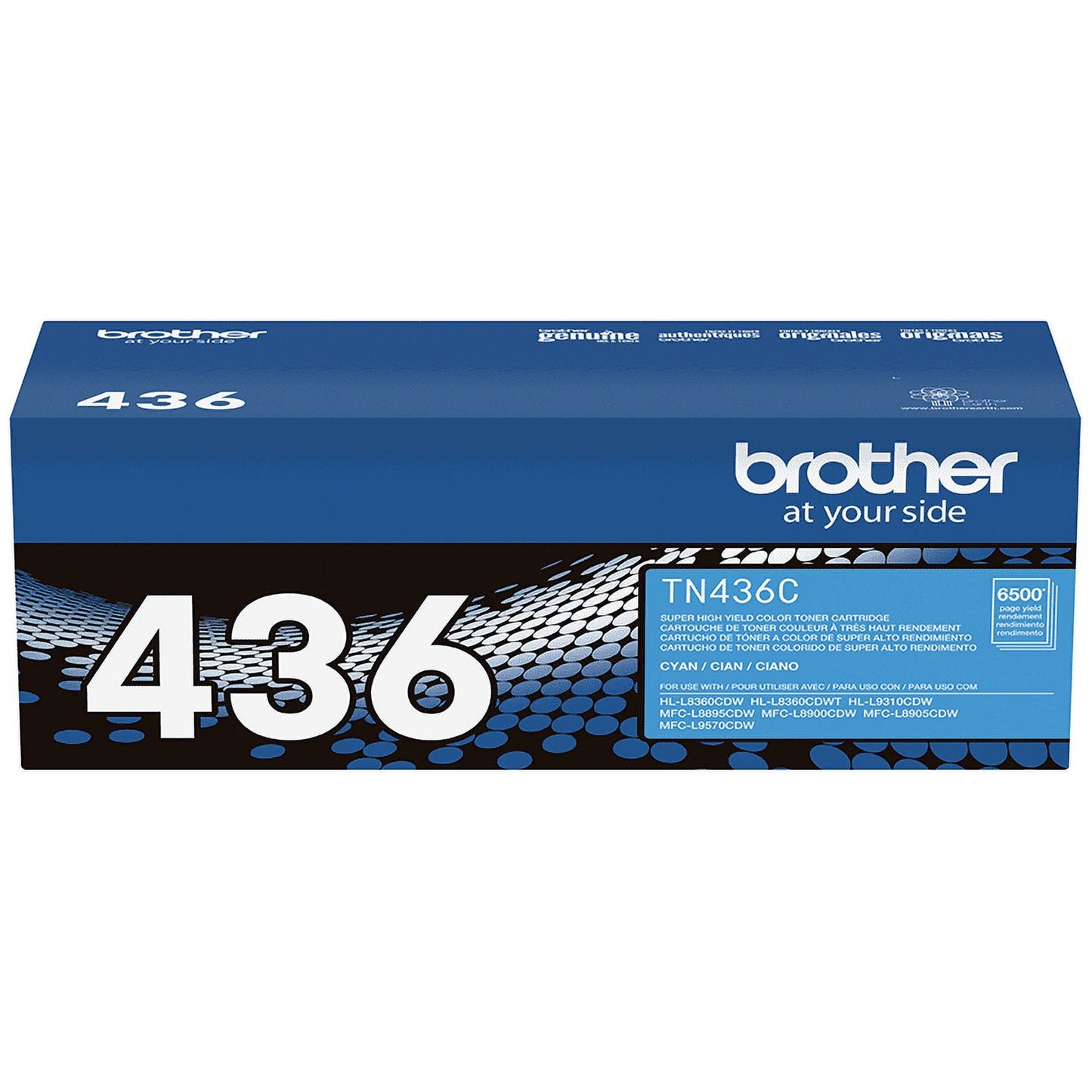 Brother Genuine High Yield TN436C Printer Toner Cartridge