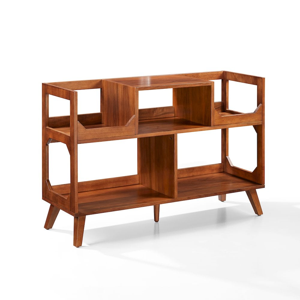 Crosley Furniture Asheville Mid-Century Modern Media Console Record Player Stand, Storage for Vinyl Records