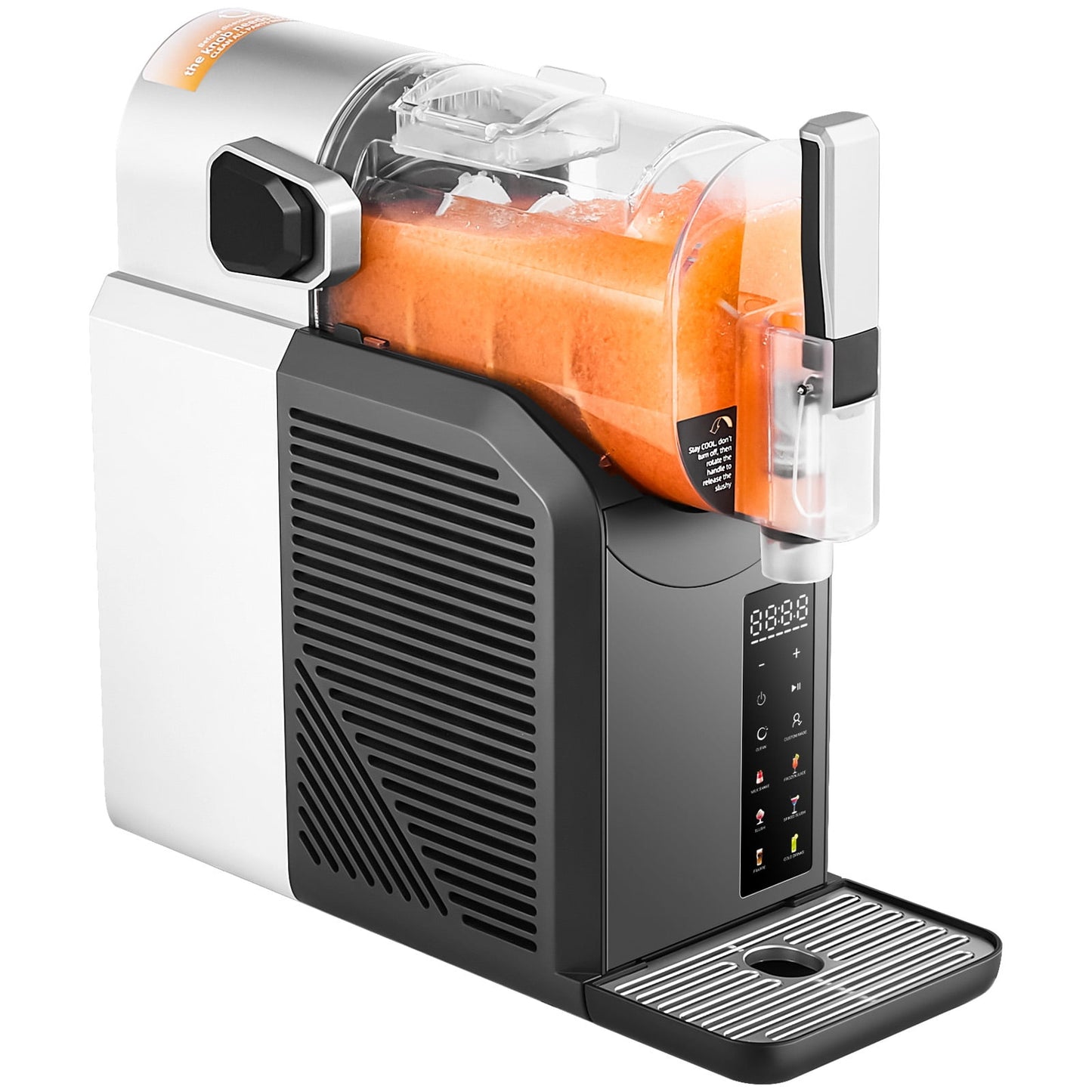 KFFKFF 2L/68oz Slushie Machine No Ice Needed Slushy Machine with 6 Preset , One-Touch Self-Cleaning Function, Ideal for Margaritas