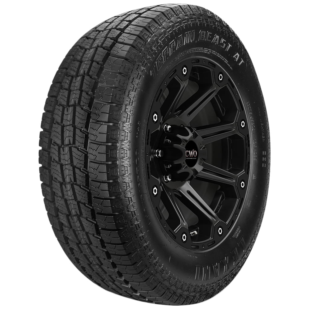 LT265/75R16 Lexani Terrain Beast AT 123S Load Range E Black Wall Tire