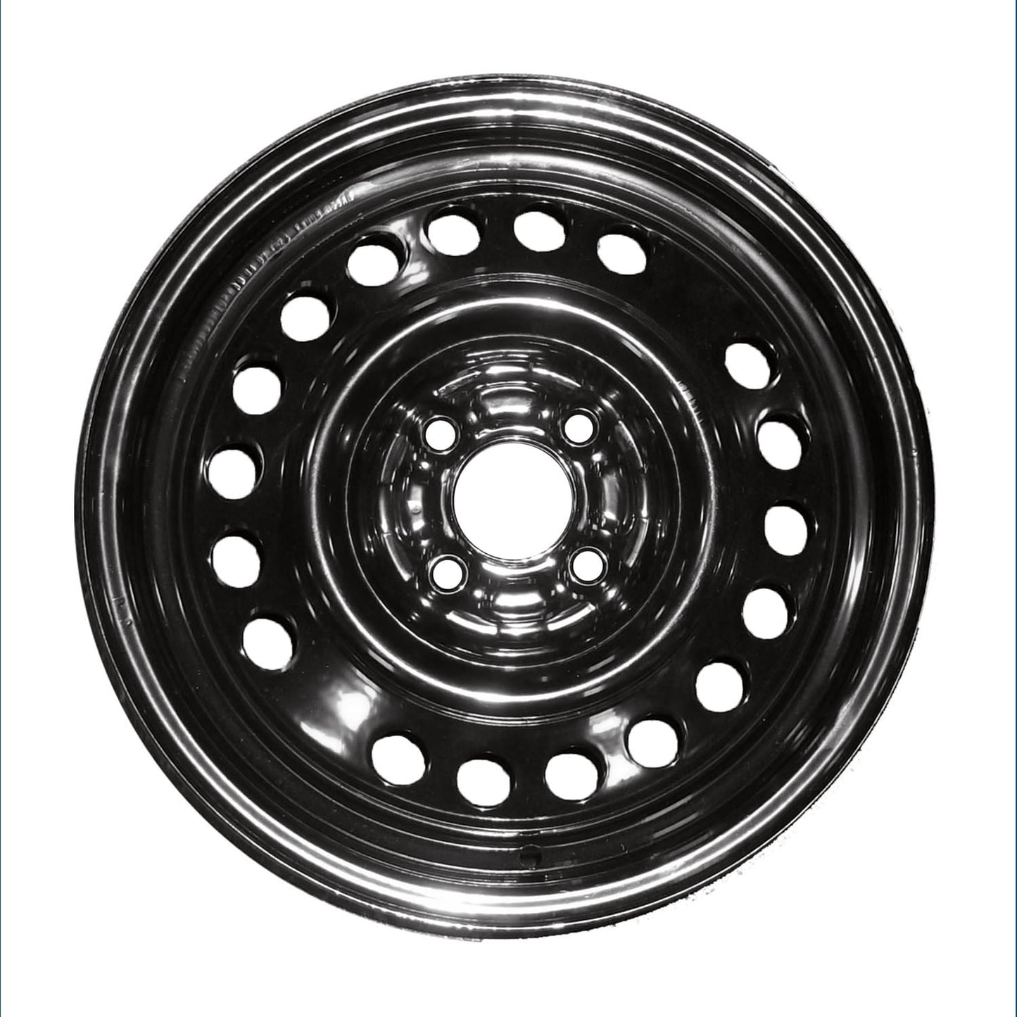 New Aftermarket Painted Black Steel Wheel 15 x 5.5 20 Hole Style fits 2013 Nissan Versa 1.6 S Plus Sedan 4-Door