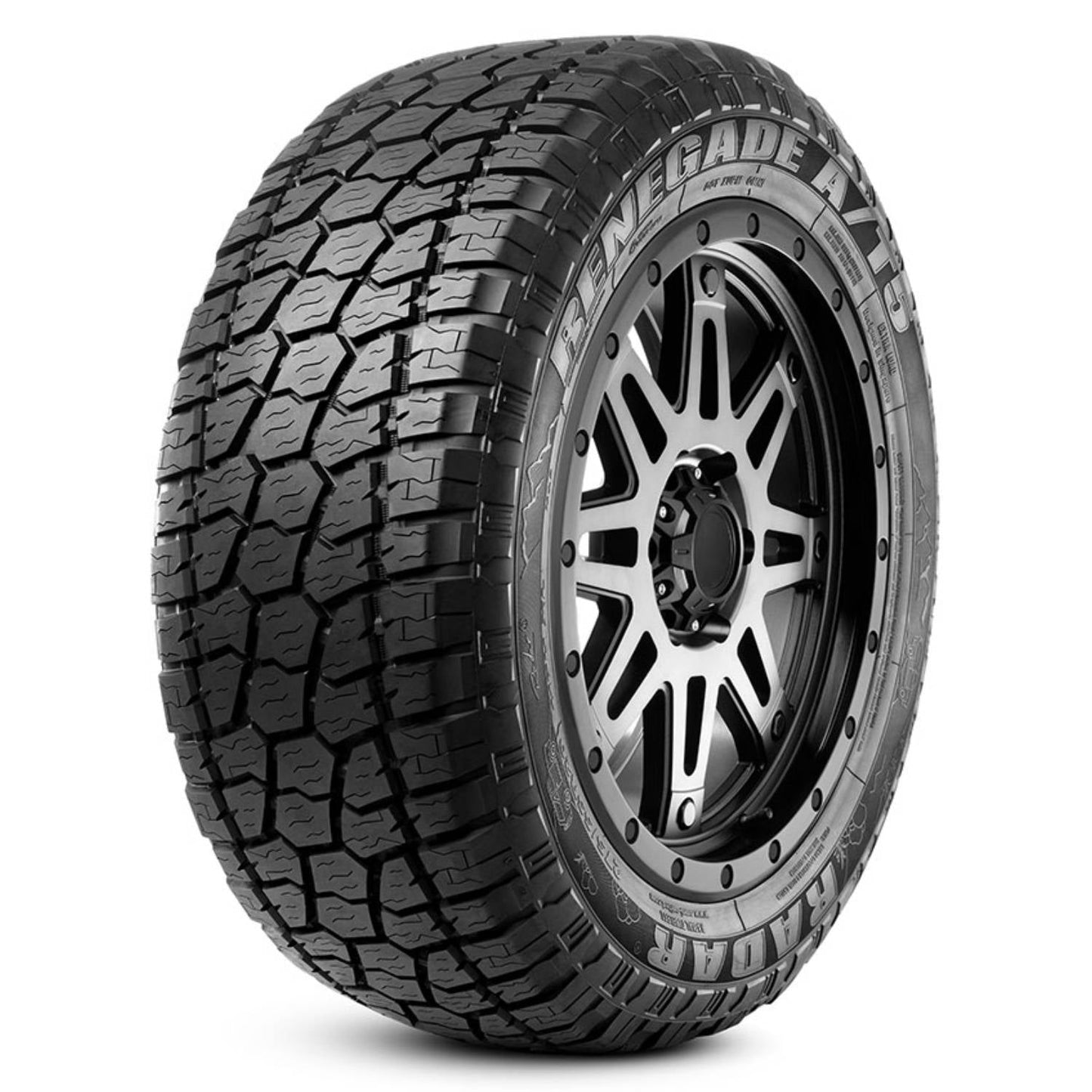 RADAR RENEGADE AT5 245/75R16 120/116Q Fits: 2000-04 Ford F-150 Lariat, 1994-2002 Dodge Ram 2500 Base