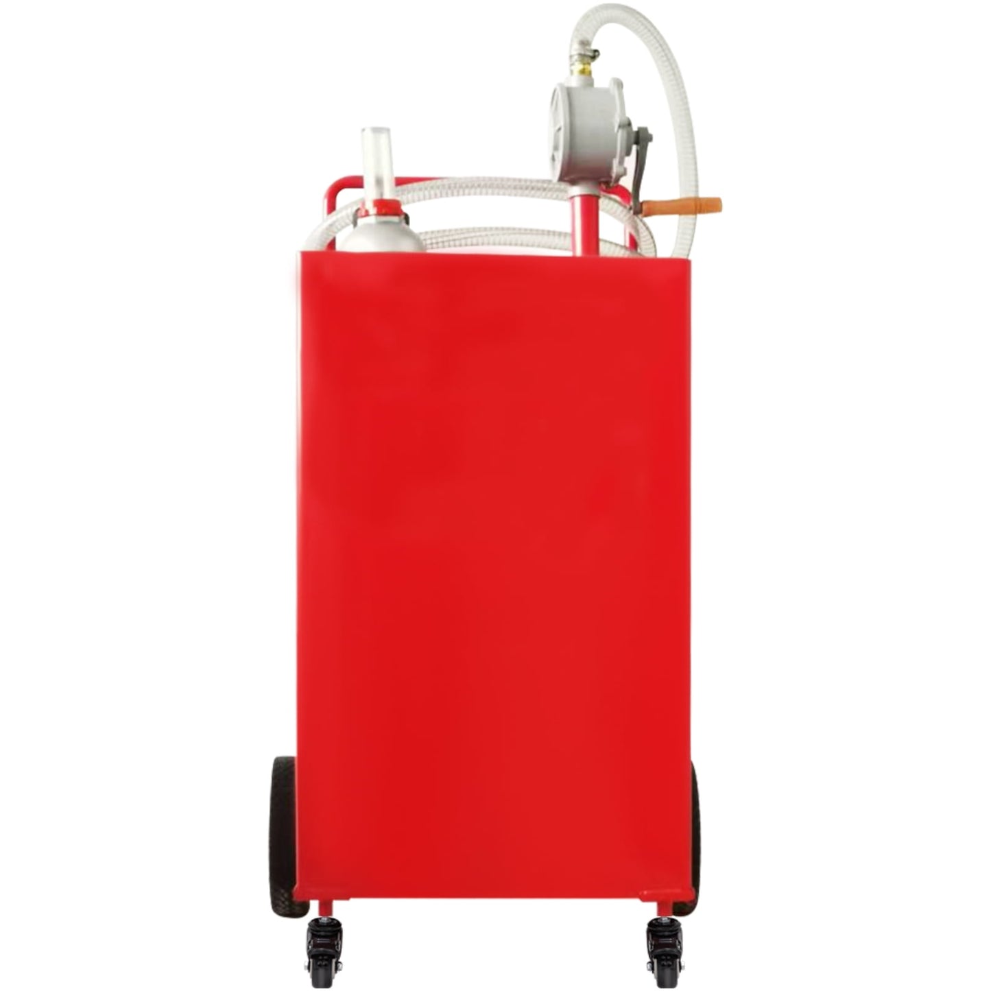 SKYSHALO, 30 Gallon Gasoline Diesel Fuel Container Manuel Transfer Pump Red