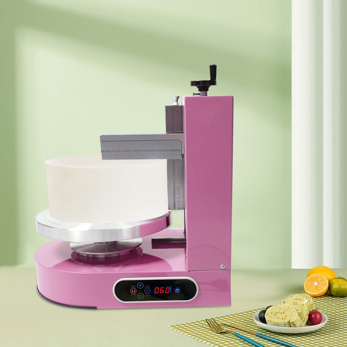 Shzicmy Adjustable Cake Cream Spreading Machine Cake Decorating Machine W/LCD Display