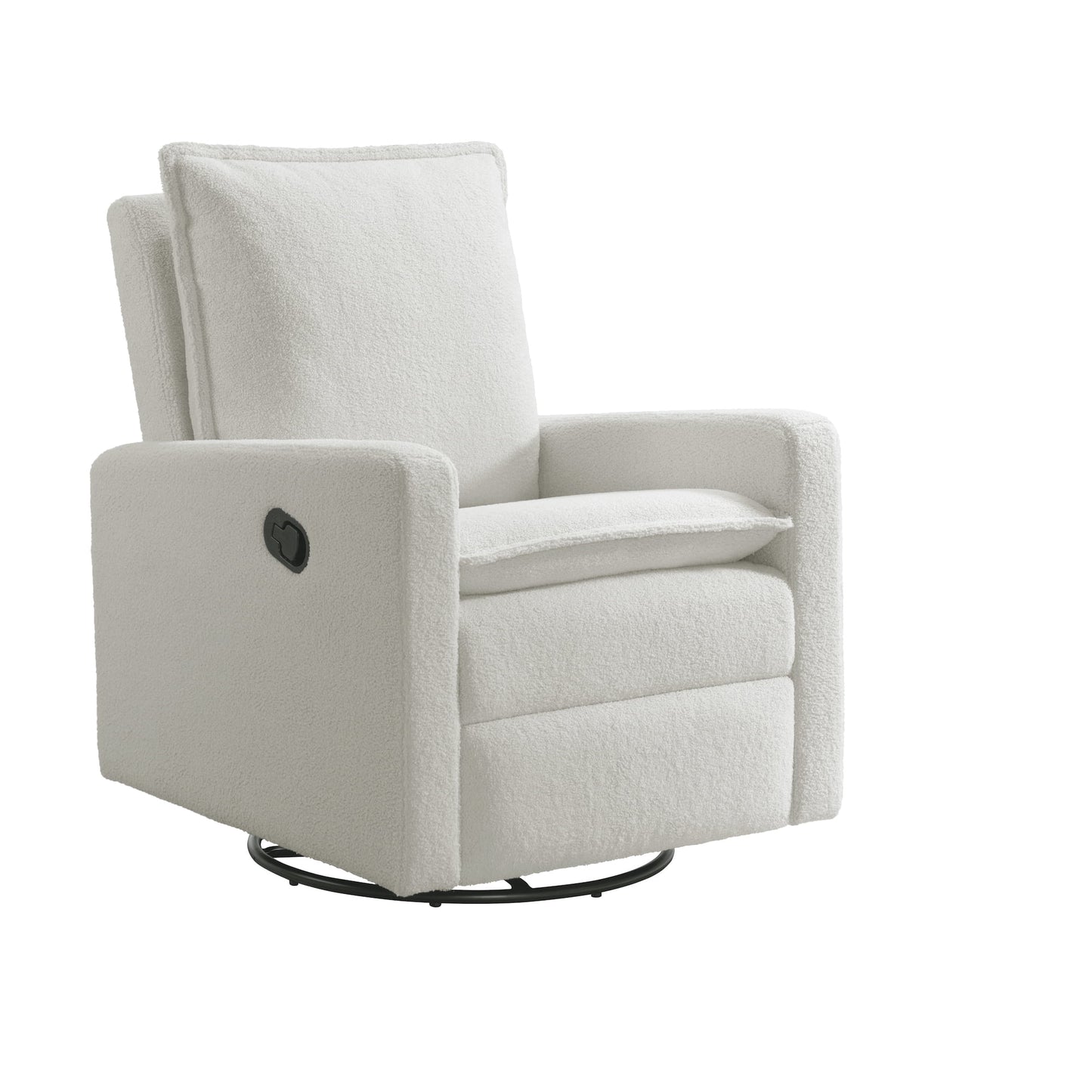 Soho Baby Coventry Glider Recliner Boucle White