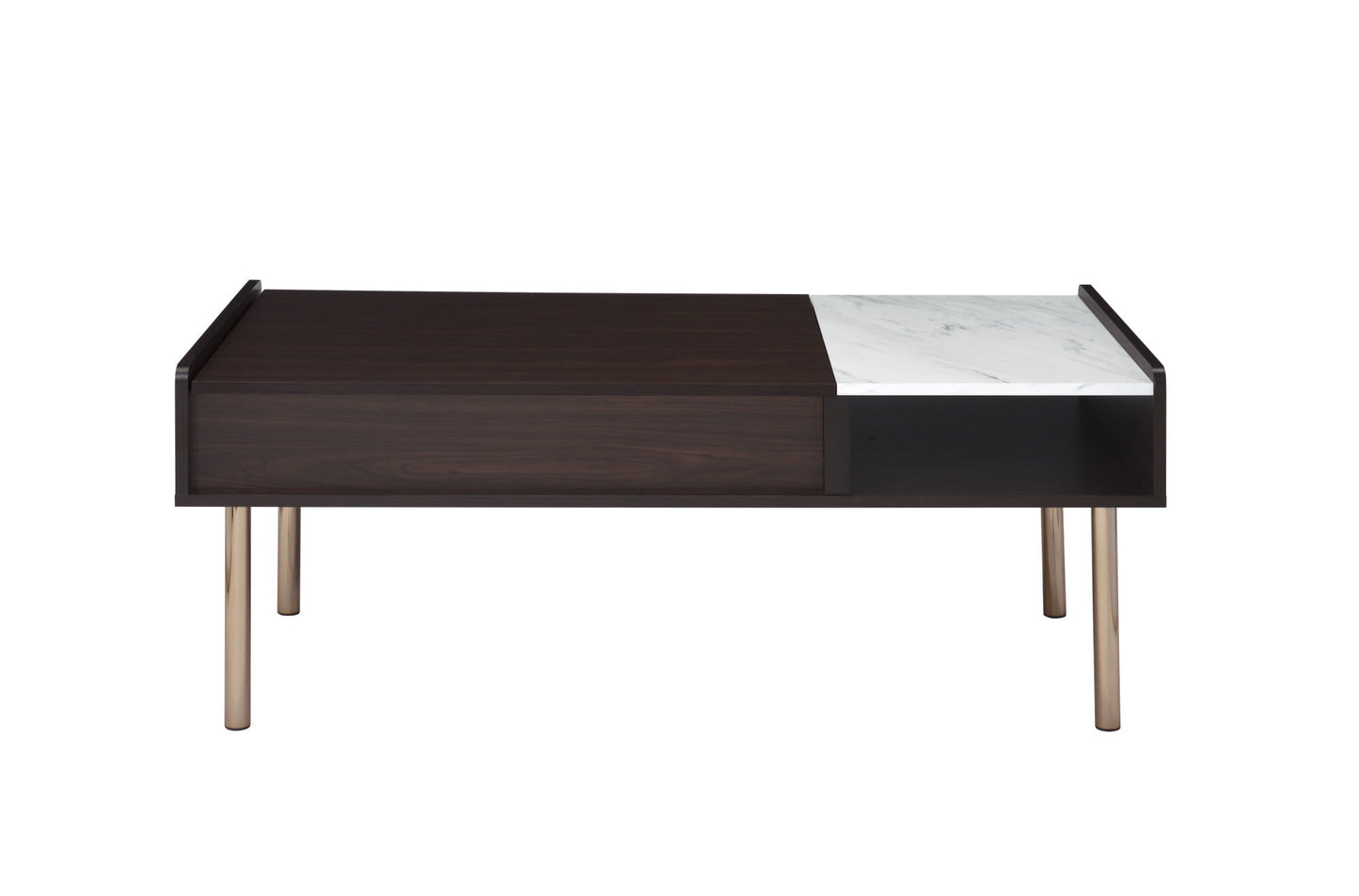 Steve Silver Carrie Indoor 51.5" H Mid-Century Modern Lift Top Coffee Table, Walnut
