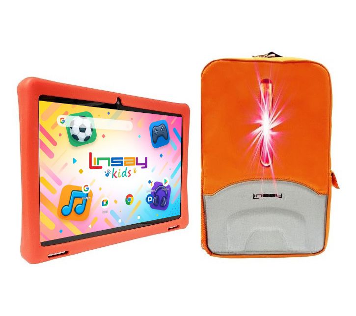 LINSAY 10.1"Octa Core 4GB Ram 256GB Storage w/Kids Bag Led