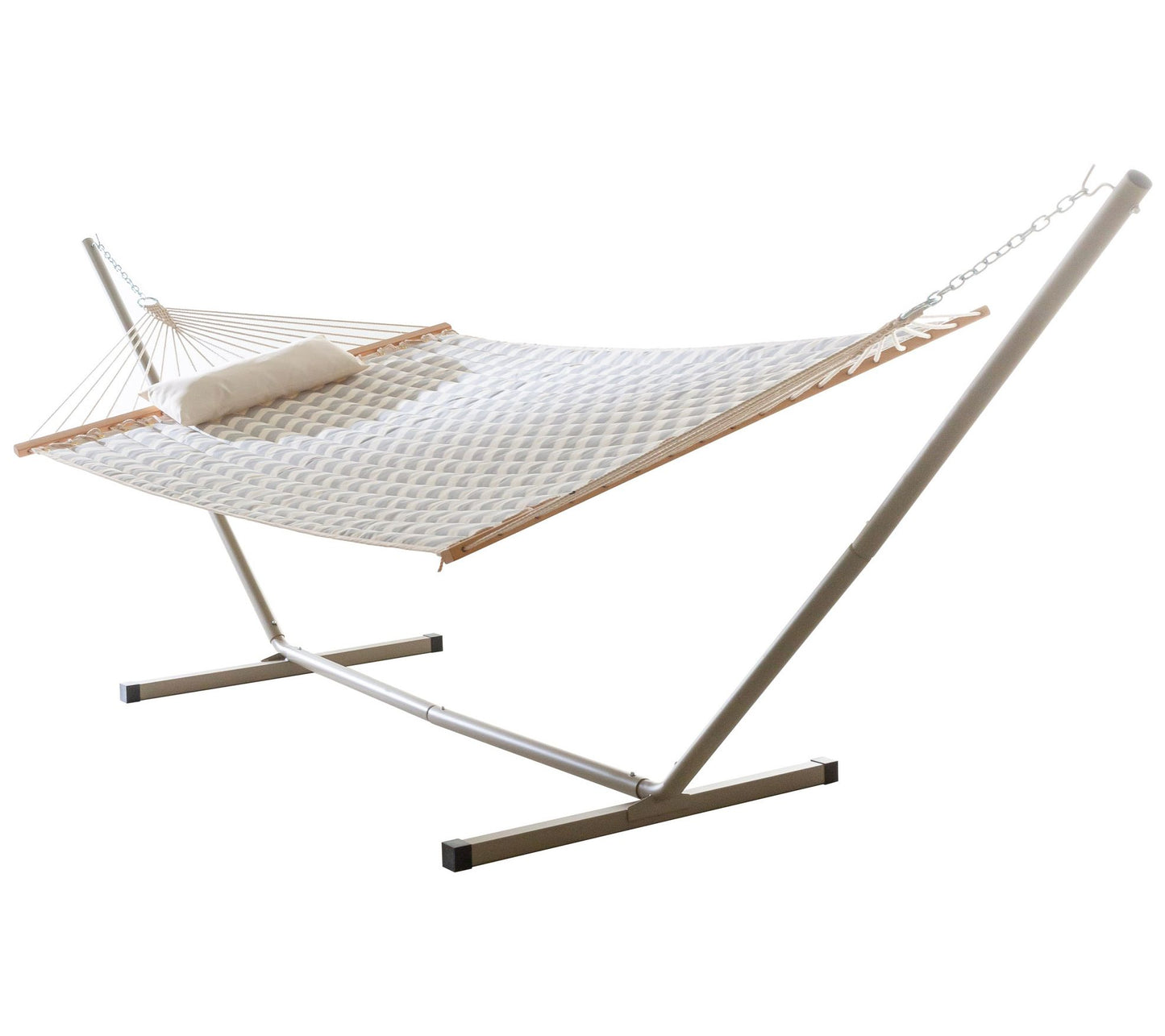 52" Quilted Hammock Combo with Pillow & Stand