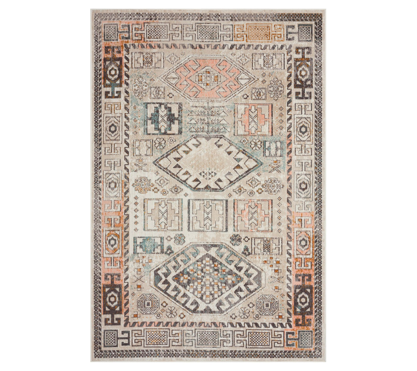 Ox Bay Traditional Southwestern Indoor Outdoor Rug, 5' x 7'