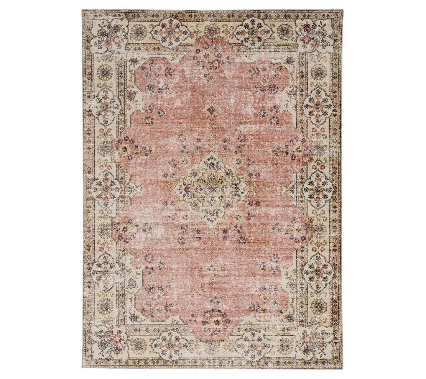 Linon Home Mac 5'x7' Washable Non-Slip Decorative Indoor Rug