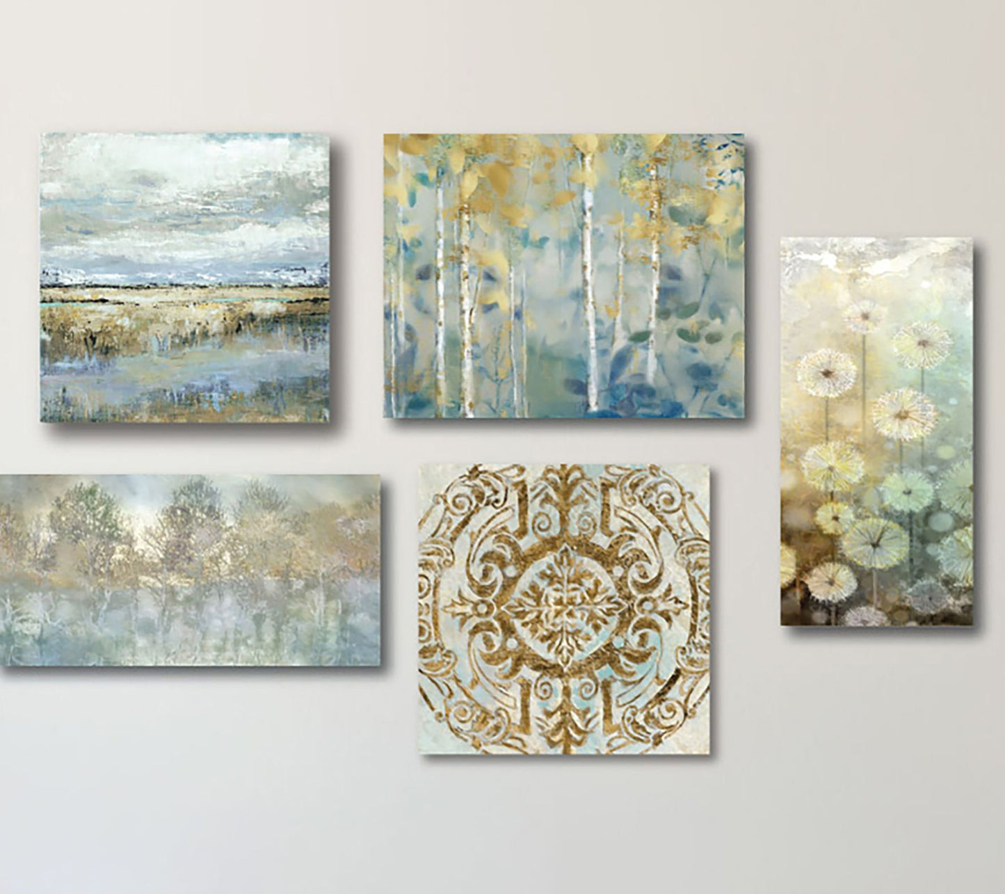 Courtside Market Golden 5 Piece Canvas Set