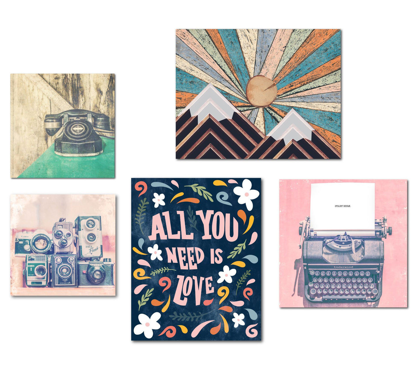 Courtside Market Sassy Type 5 Piece Canvas Set