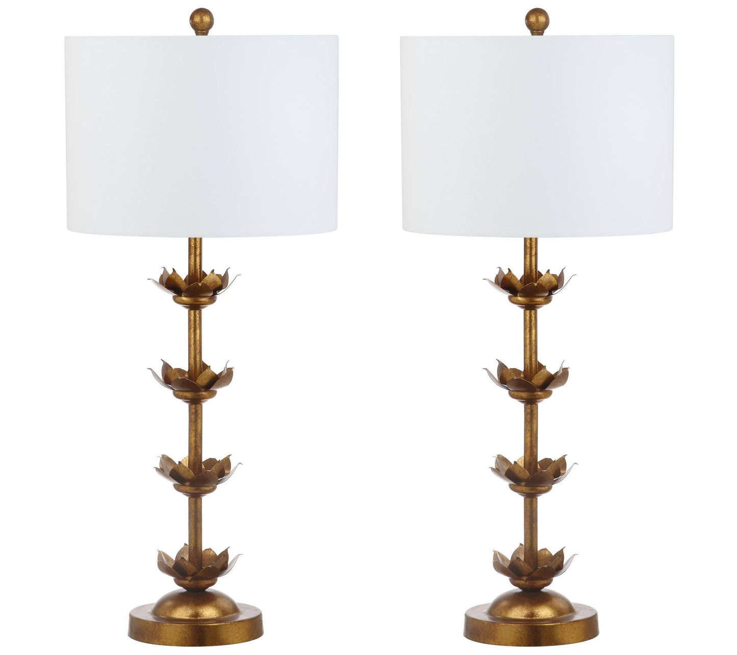 Lani Leaf Table Lamps, Set of 2