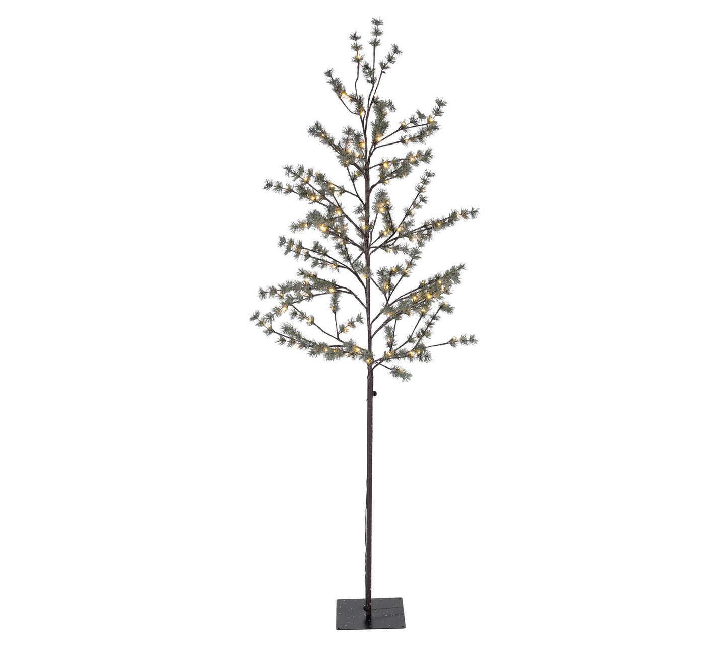 82.67" Electric Icy Tree w Warm White Lights by Gerson Co