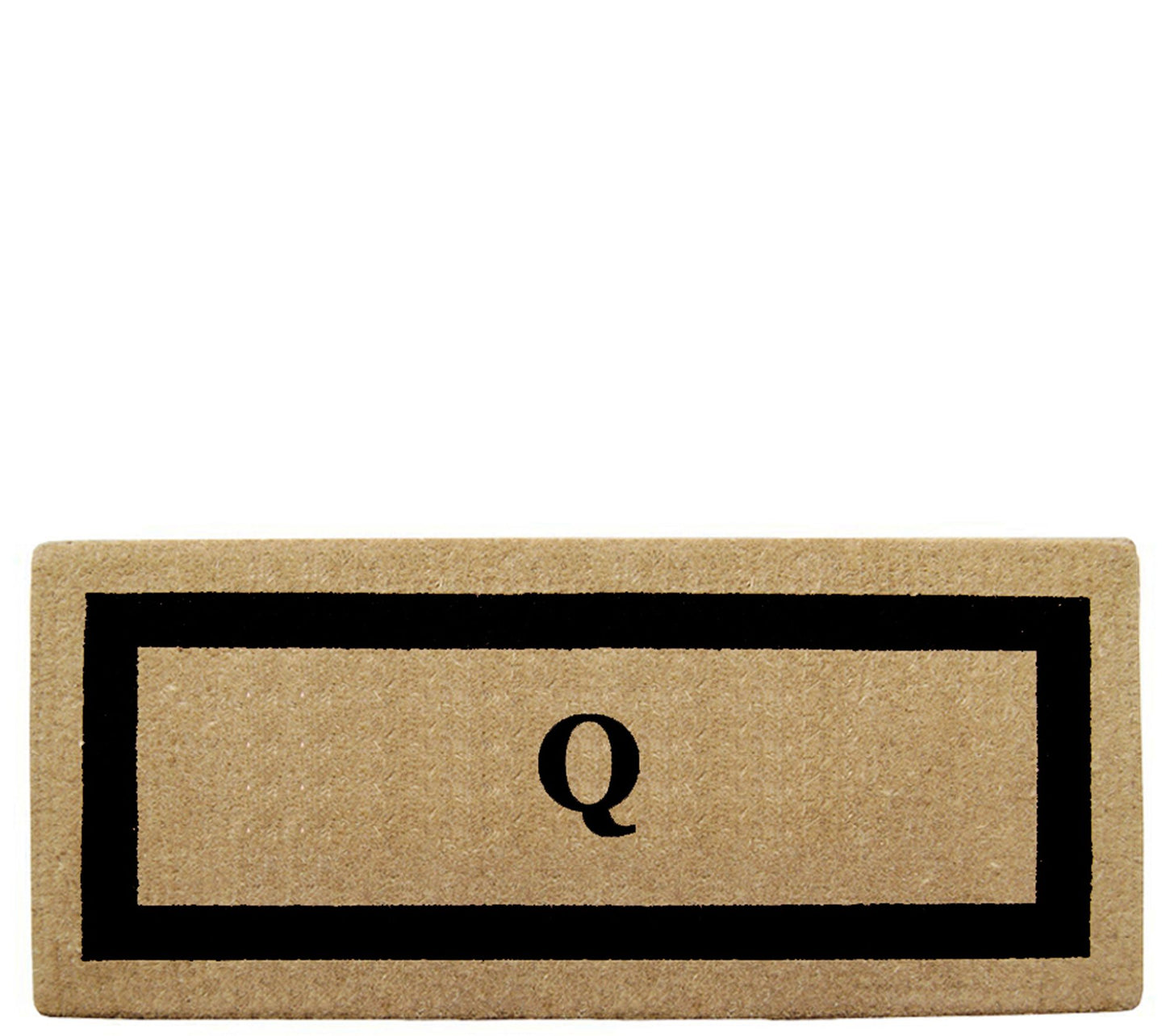 Nedia Home Monogrammed Heavy-Duty 24" x 57" Coir Doormat