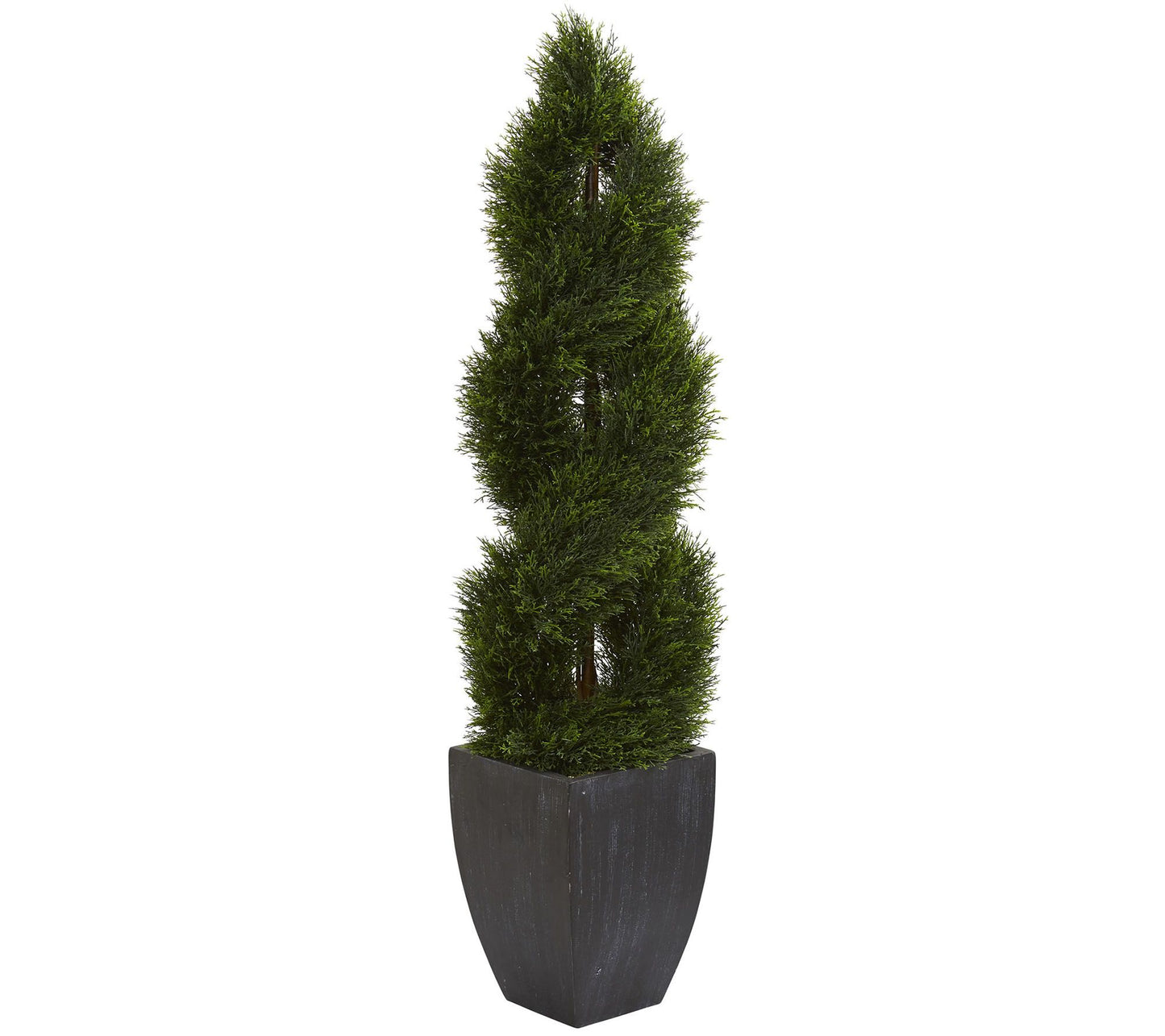 5' Double Pond Cypress Spiral Topiary by Nearly Natural