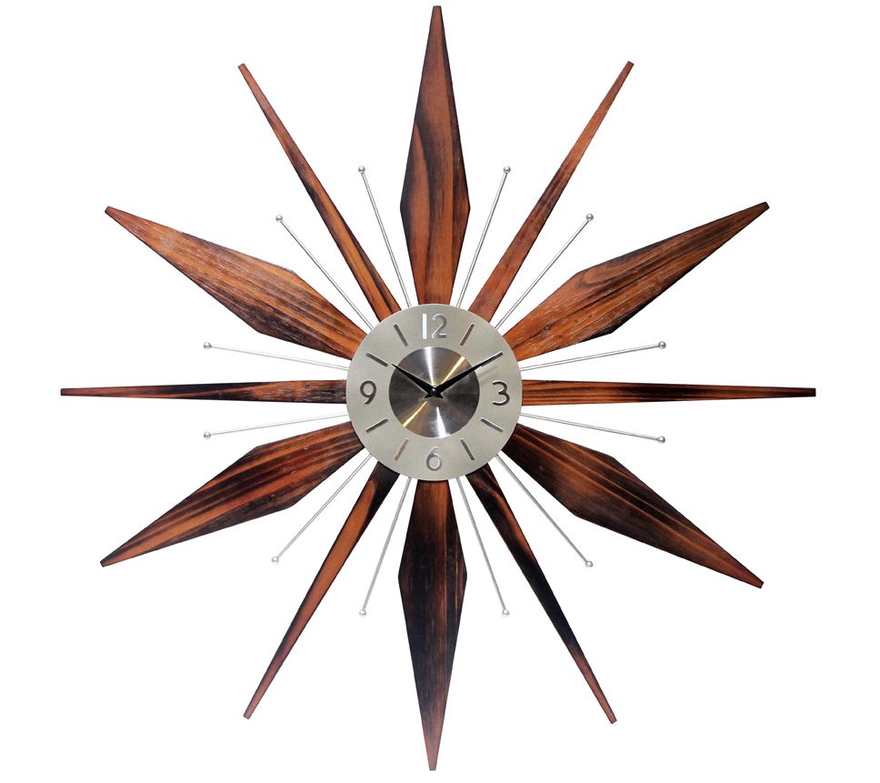 Infinity Instruments Utopia 30" Mid-Century Modern Clock