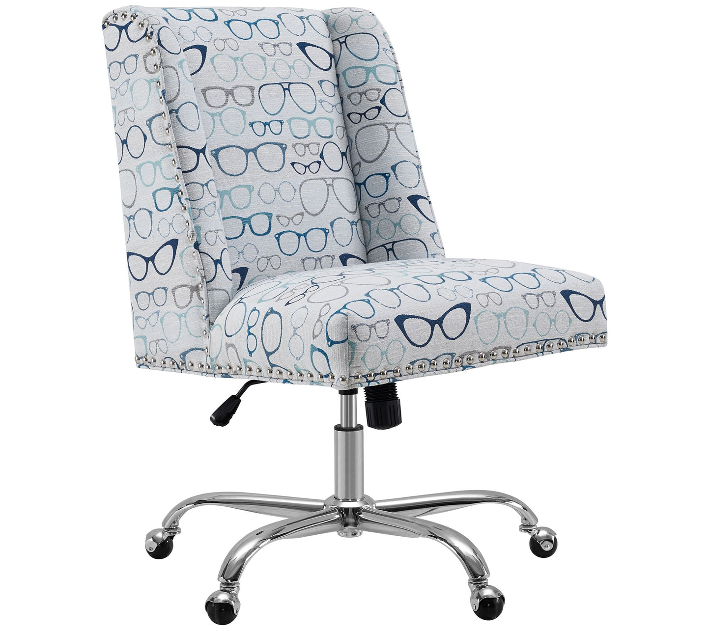Linon Home Walker Stylish Home Office Pattern D esk Chair
