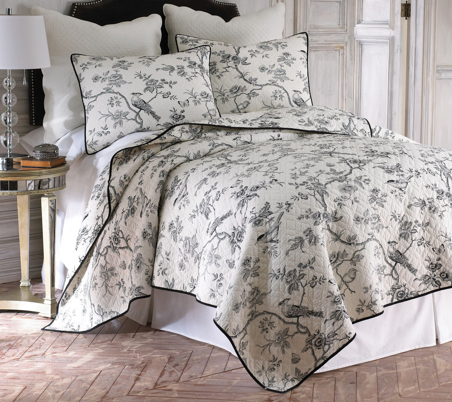 Levtex Home Toile Floral 3-Piece King/Cal KingQuilt Set
