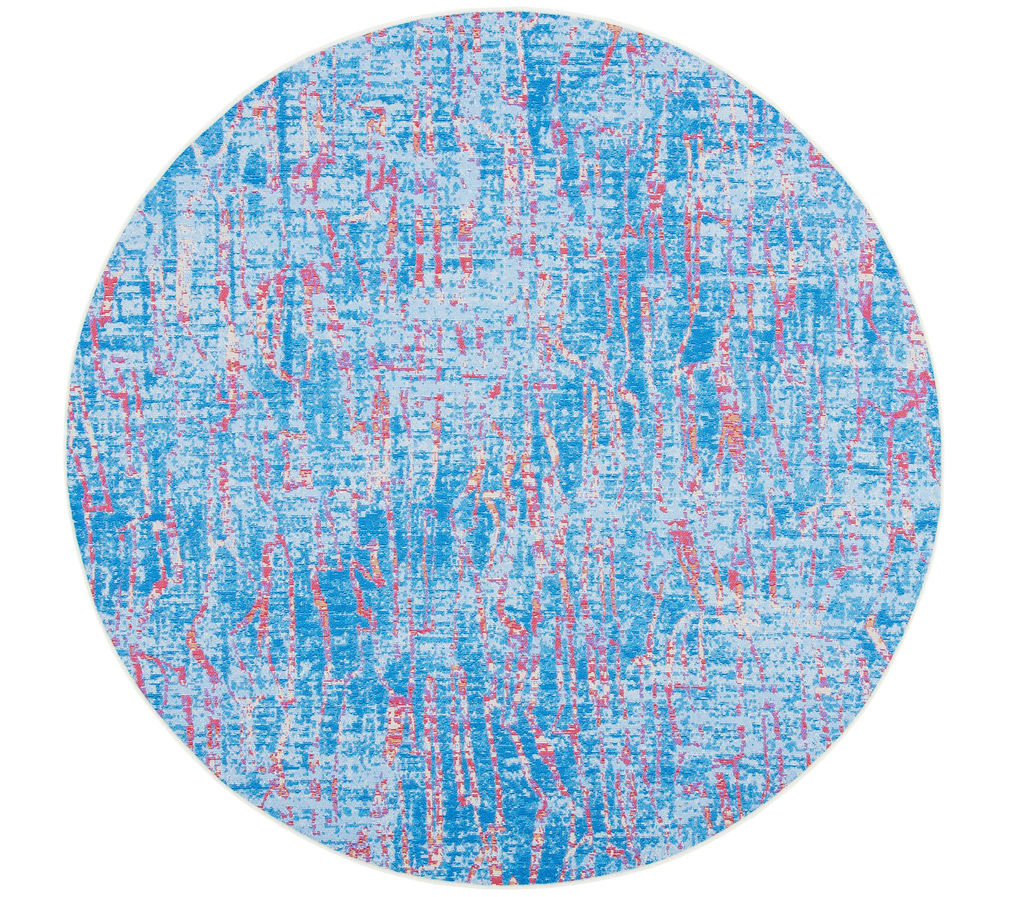 Safavieh Summer 408 Outdoor 6'7" x 6'7" Round Rug