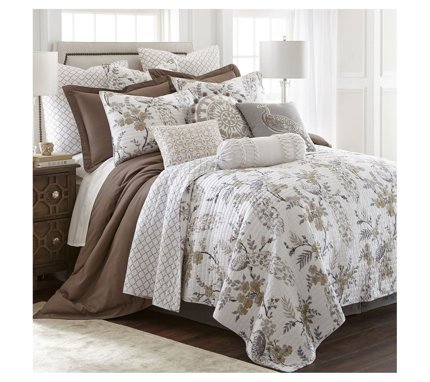 Levtex Home Pisa 2-Piece Floral Twin/Twin XL Qult Set
