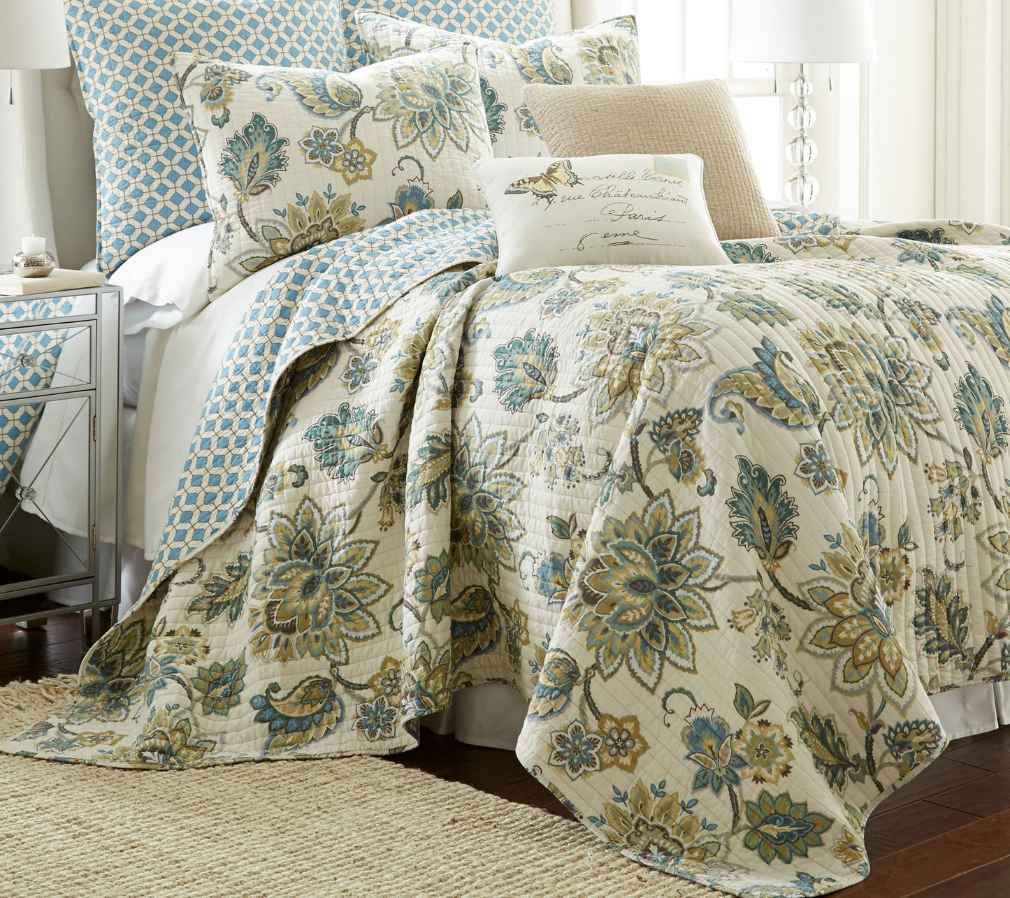 Levtex Home Palladium Grey 2-Piece Twin/Twin XLQuilt S