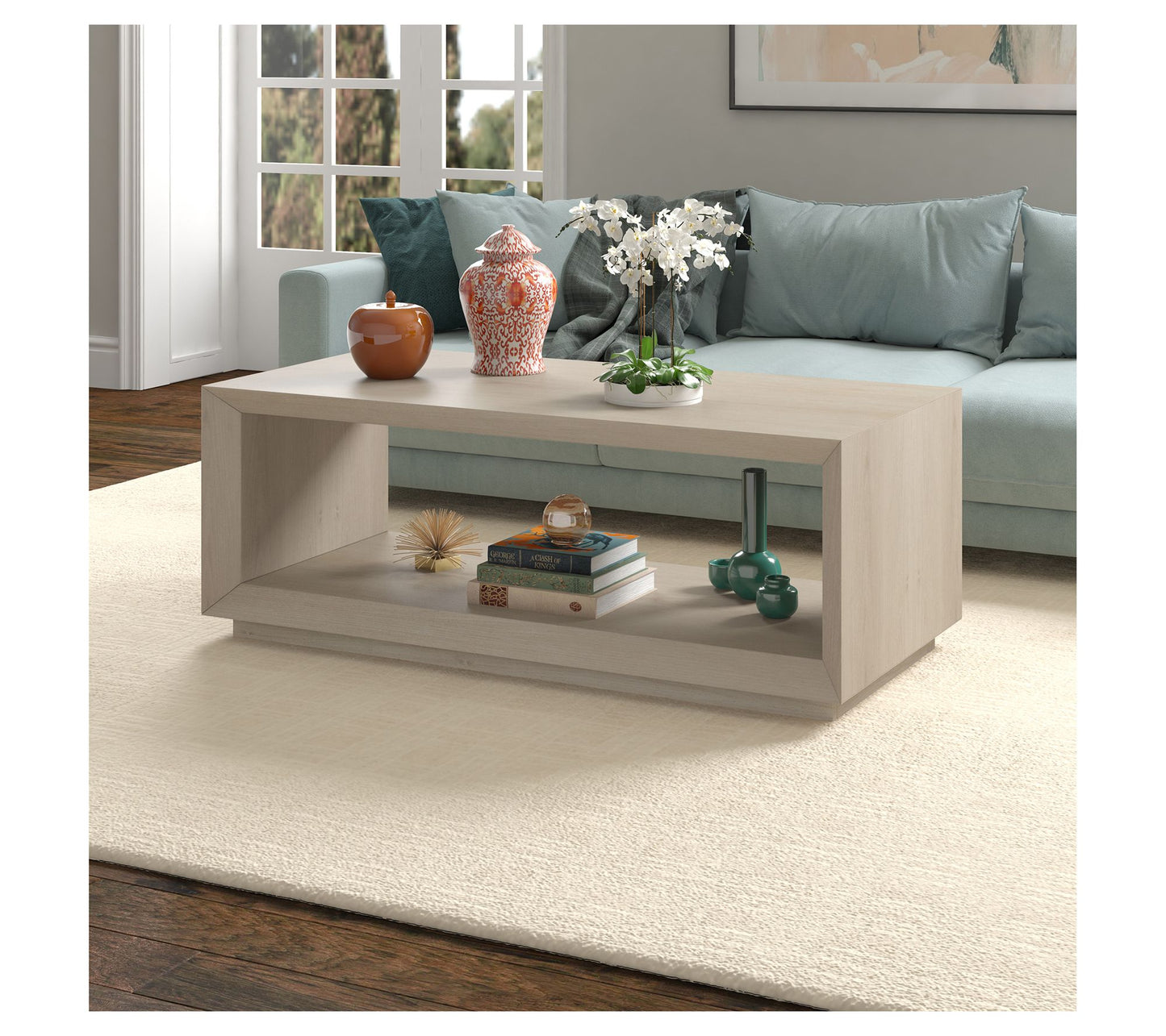 Hudson&Canal Tannen 48" Wide Rectangular CoffeeTable