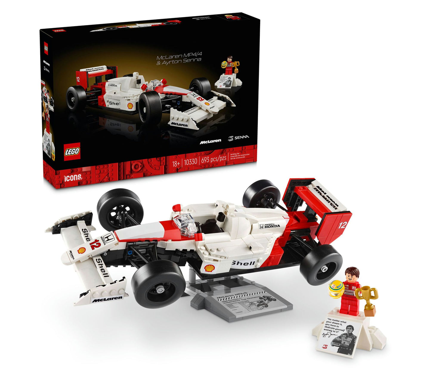 LEGO Icons McLaren MP4/4 & Ayrton Senna Set 10330