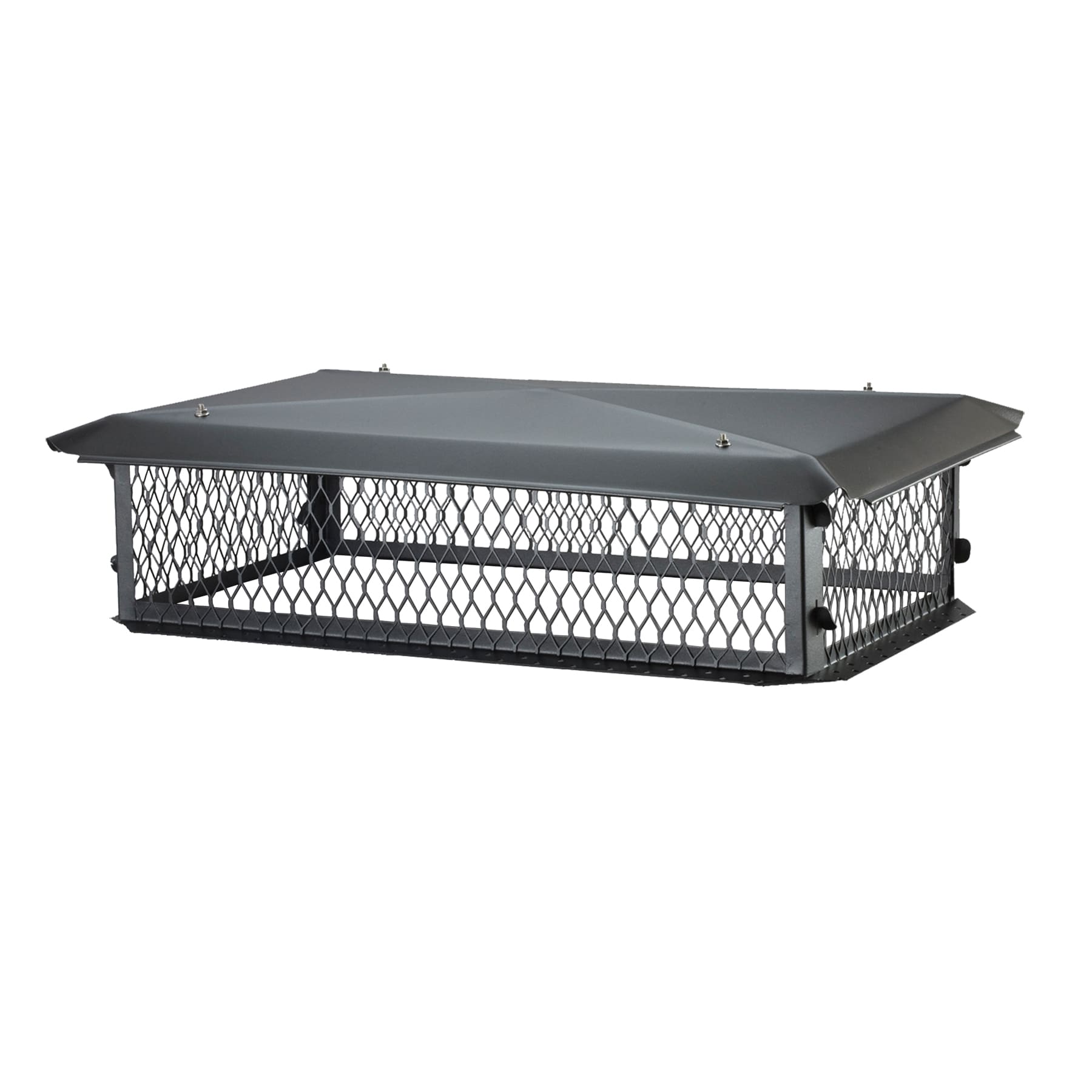 HY-C 17-in W x 41-in L Black Galvanized Steel Rectangular Chimney Cap BBT1741K-10W