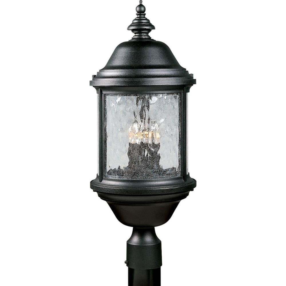 Progress Lighting Ashmore 23.75-in Textured Black Traditional Outdoor Light post lantern
