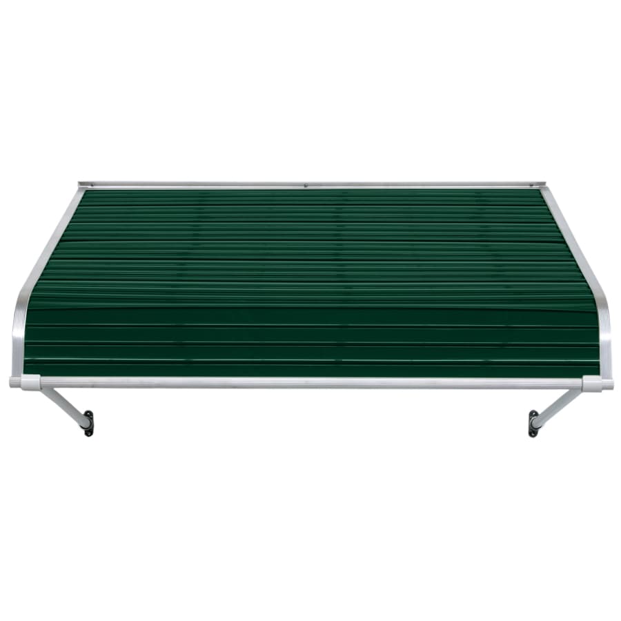 NuImage Awnings 1100 72-Inches Wide x 36-Inches Projection x 15-Inches Height Metal Evergreen Solid Fixed Door Awning