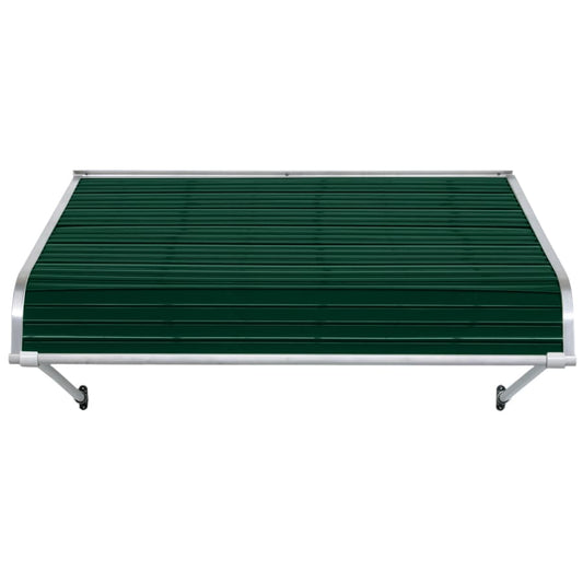 NuImage Awnings 1100 36-Inches Wide x 60-Inches Projection x 21-Inches Height Metal Evergreen Solid Fixed Door Awning