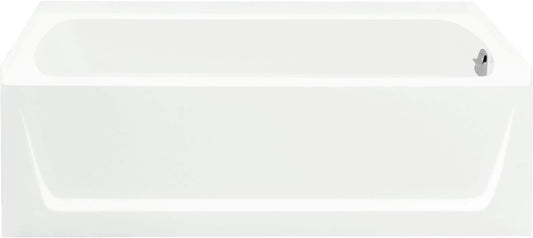 Sterling 30.5-in x 60-in White Fiberglass/Plastic Composite Rectangle Alcove Soaking Bathtub ( Right Drain )