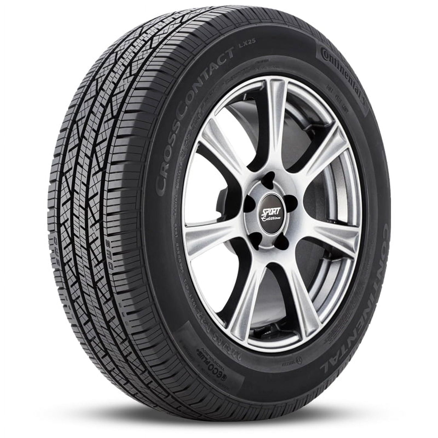 1 Continental CrossContact LX25 225/55R18 98H All Season 70K Mi Warranty 740AA 15571360000 / 225/55/18 / 2255518